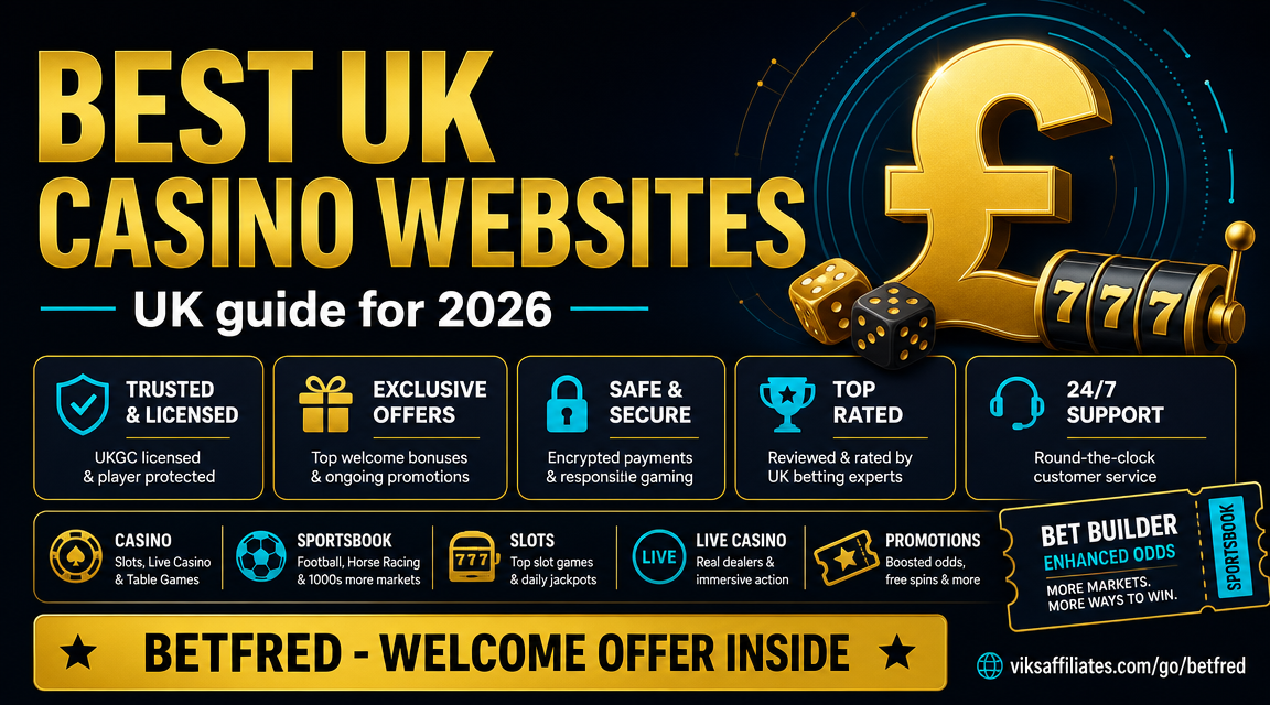 Best UK casino websites 2026 ranked for British players