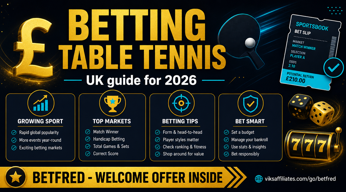 UK punter watching live table tennis betting markets on a laptop