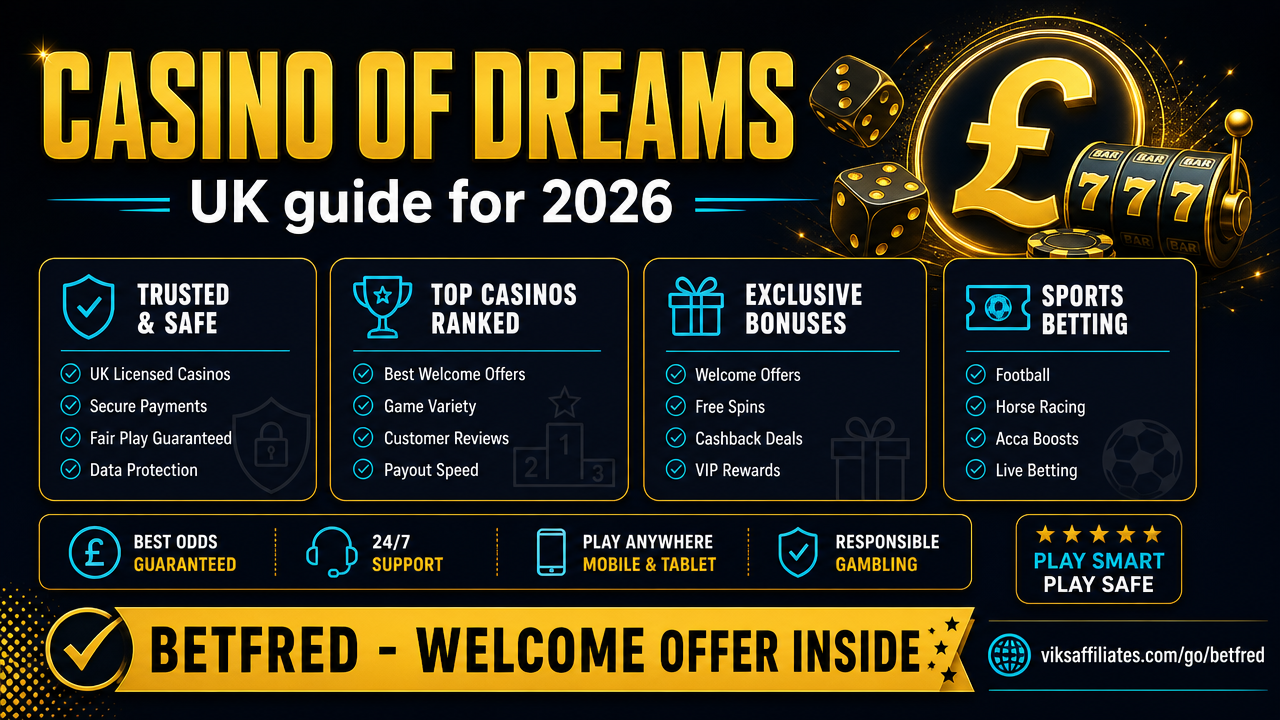 Casino of Dreams UK review 2026 — bonus, games, and verdict