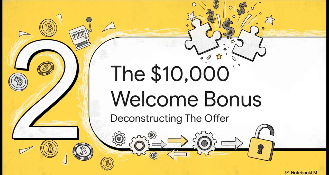 Lucky Block 200 percent welcome bonus visual — cash explosion with gears and coin stacks