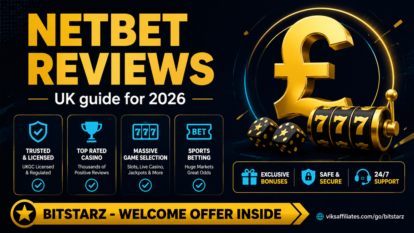NetBet reviews UK 2026 — casino and sportsbook verdict