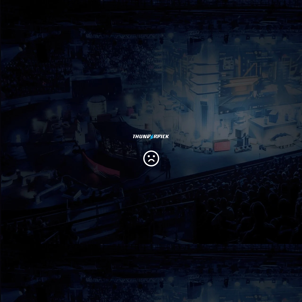 Thunderpick esports lobby showing live tournament counts for CS2, League of Legends, Valorant, Dota 2 and more