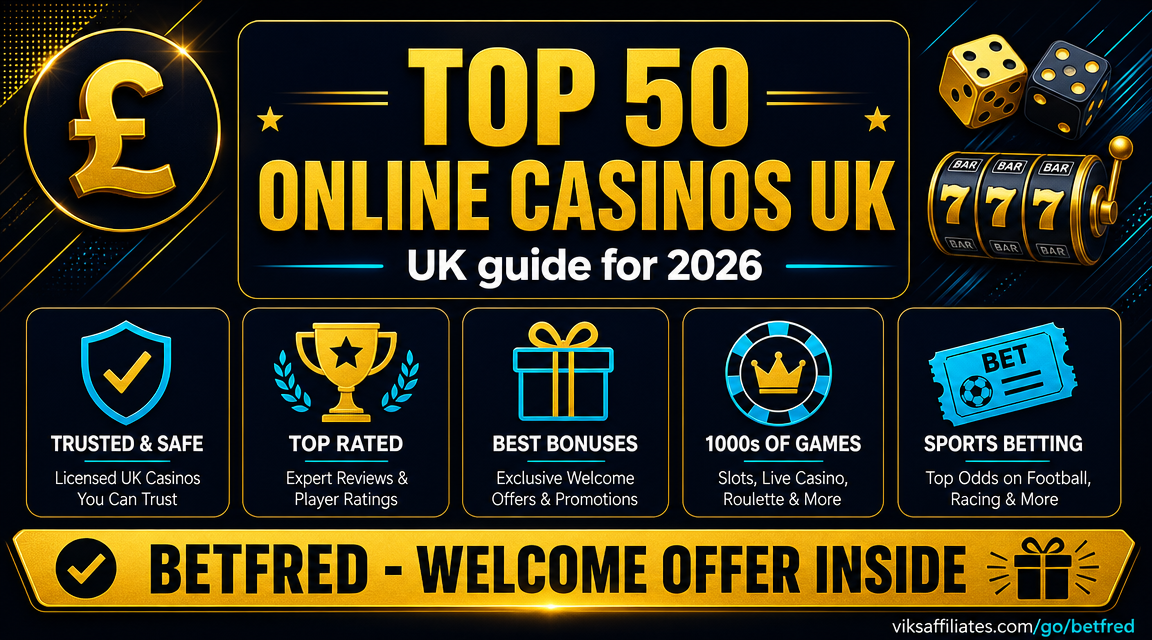 Top 50 online casinos UK 2026 ranked shortlist