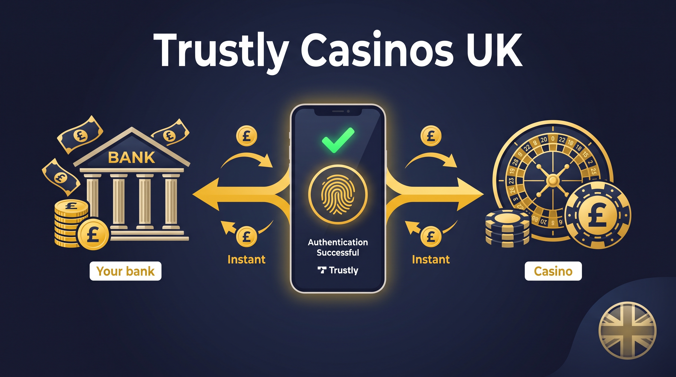 Trustly casinos UK — instant bank transfer between a UK bank account and an online casino