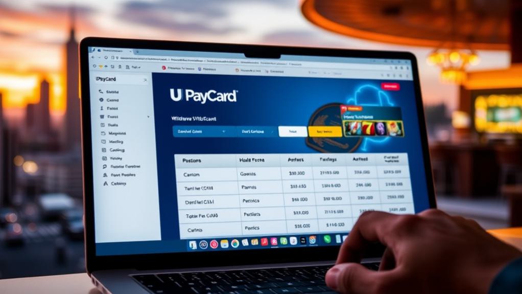 upaycard cash withdrawal methods